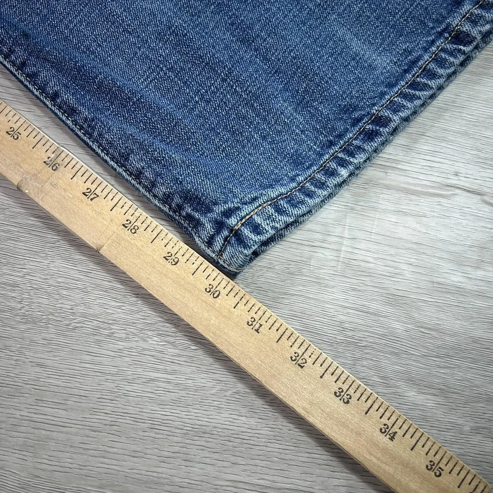 Levis 501 Jeans Mens 38x30 Blue Straight Leg Button Fly Denim Cotton Medium Wash